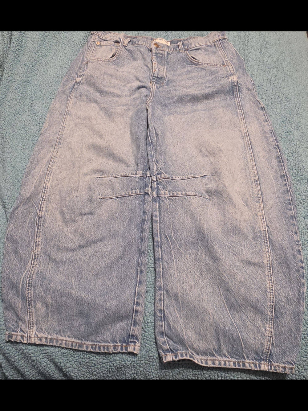 Free People Light Blue Denim barrel Jeans